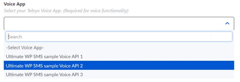 select voice app