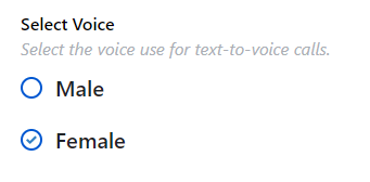 select voice